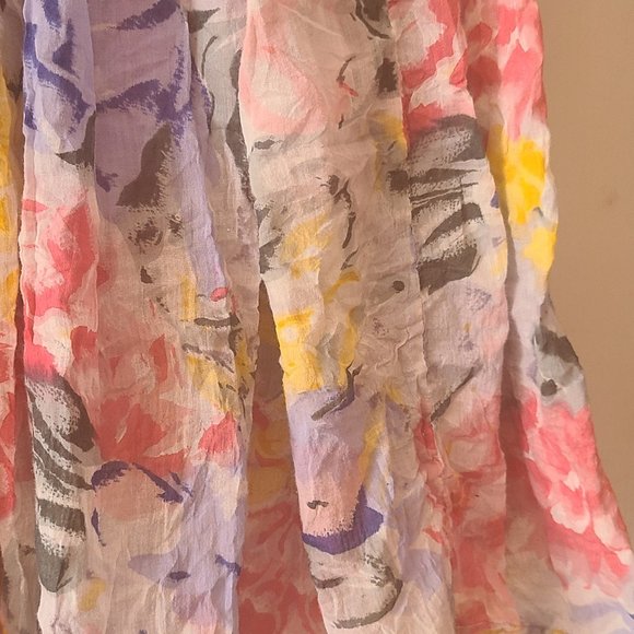 Long Vintage Floral Boho Skirt - Picture 6 of 9